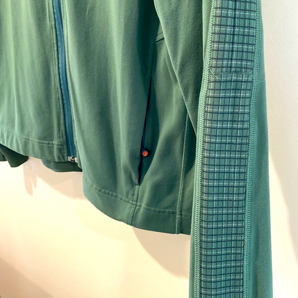 Mens Green lulu-lemon Zip-Up Jacket - Picture 5 of 10